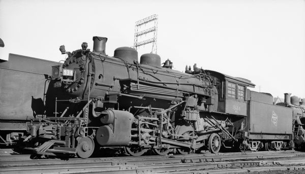 Engine #934 of the Chicago, Milwaukee, St. Paul and Pacific Railroad Company.