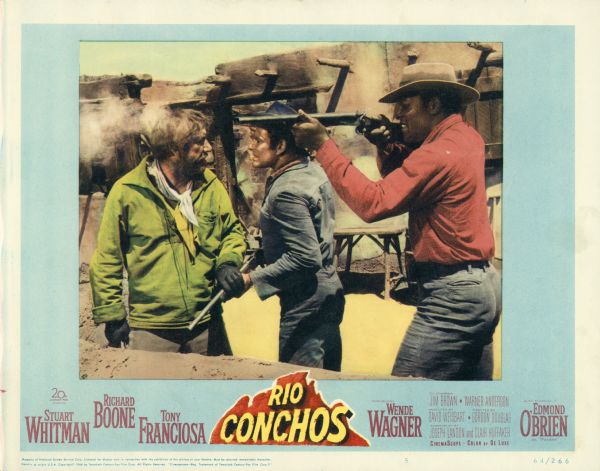 Lobby card advertising the 20th Century-Fox film "Rio Conchos."