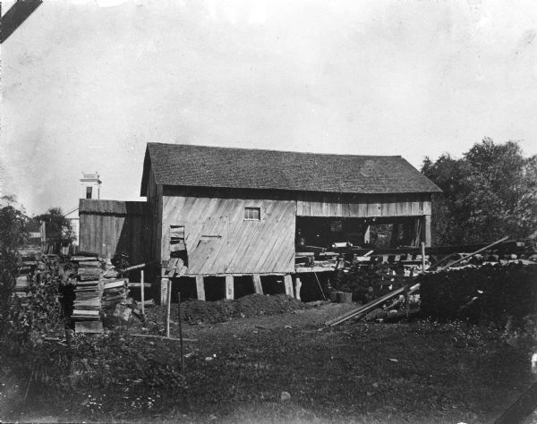 A view from the west of the Herrling sawmill.