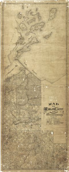 Ashland County Map | Map or Atlas | Wisconsin Historical Society