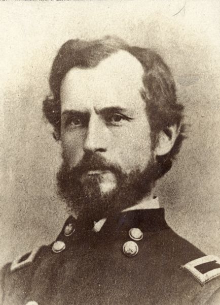 Head and shoulders portrait of Manning F. Force in uniform.