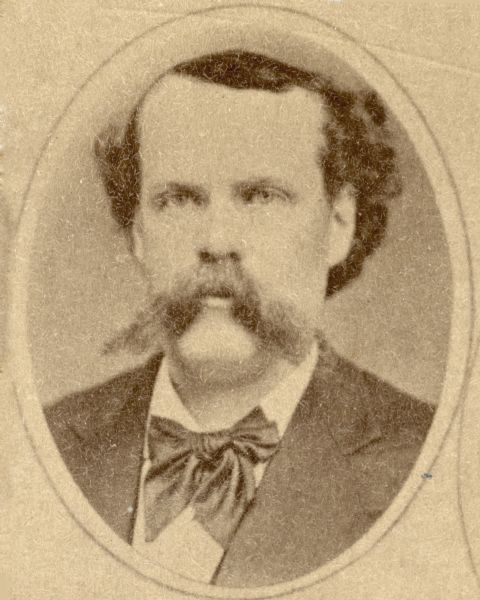 Head and shoulders oval portrait of Senator Patrick O'Rourke.