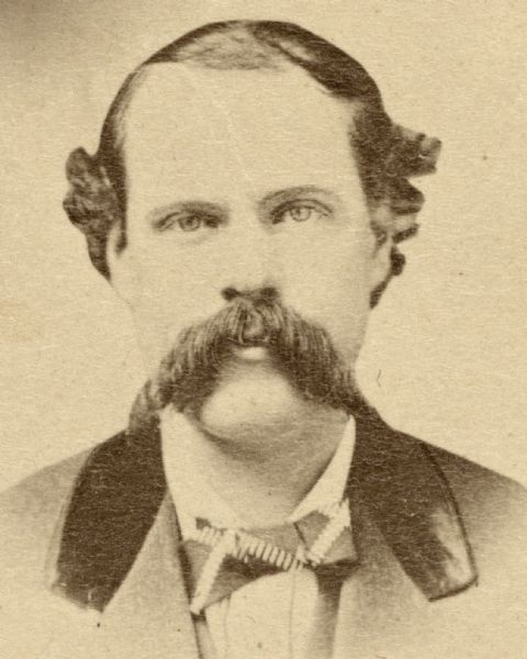 Portrait of Patrick O'Rourke (#1), which is part of a composite photograph of the Wisconsin Senate and State officers.