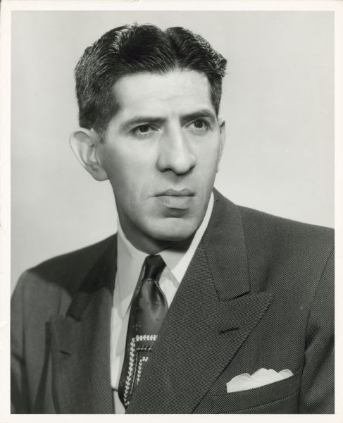Quarter-length portrait of Robert R. Nathan, an American economist. In the 1950s, Nathan was briefly chair of the Americans for Democratic Action.