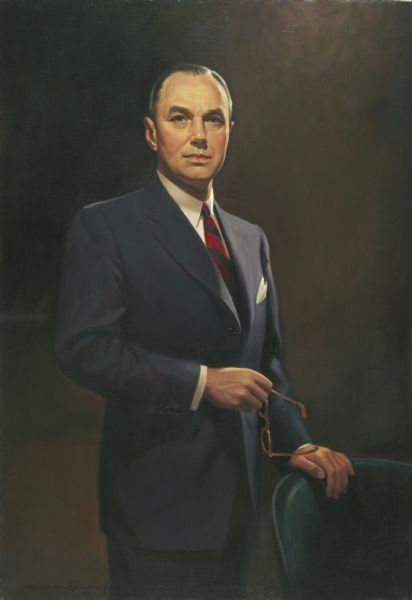 Painted portrait of Walter Jodok Kohler, Jr.