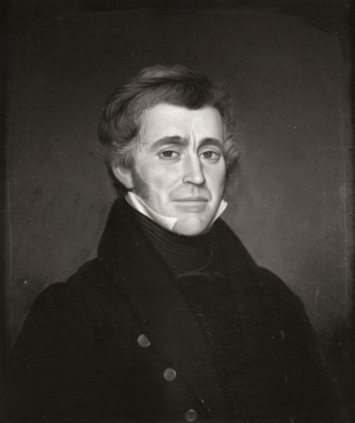 Quarter-length portrait of Ebenezer Brigham.