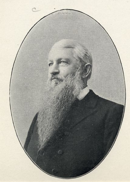 Waist-up oval portrait of Dr. Daniel McLaren Miller.