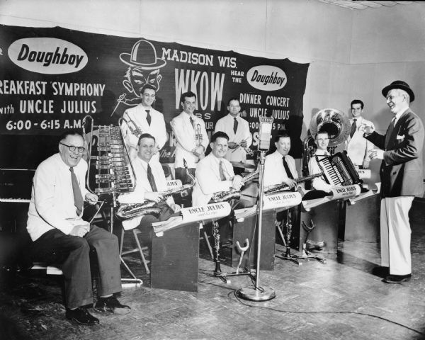 "Uncle Julius and His Boys" band playing for the Doughboy Dinner concert.