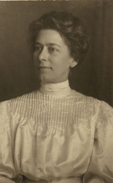 Quarter-length portrait of Mary S. Foster.
