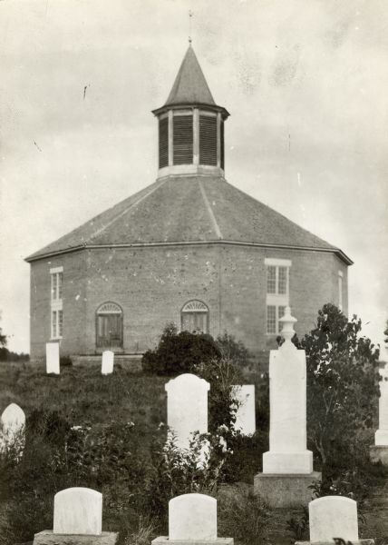 Norwegian Octagon church, built in 1852 and torn down about 1891 or 1892.