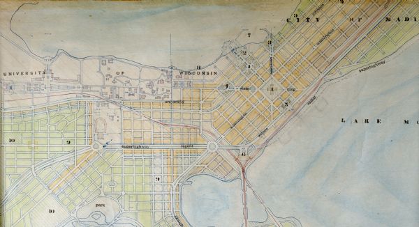 Detail from a drawing of a plan for the isthmus.