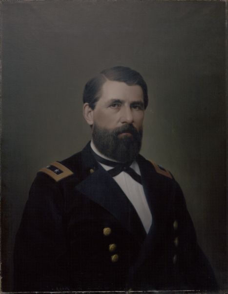 Quarter-length portrait of Charles S. Hamilton in uniform.