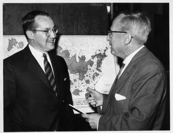 Minow with a Man | Photograph | Wisconsin Historical Society