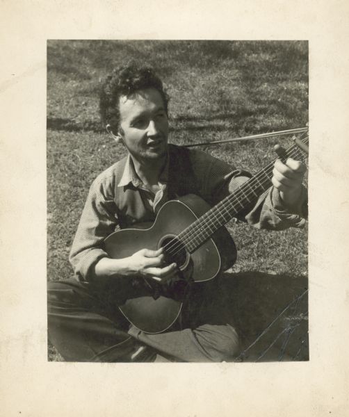 Woody Guthrie | Photograph | Wisconsin Historical Society