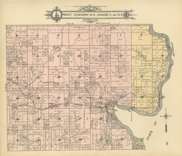 Marinette County Plat Map Marinette Plat Map | Map or Atlas | Wisconsin Historical Society