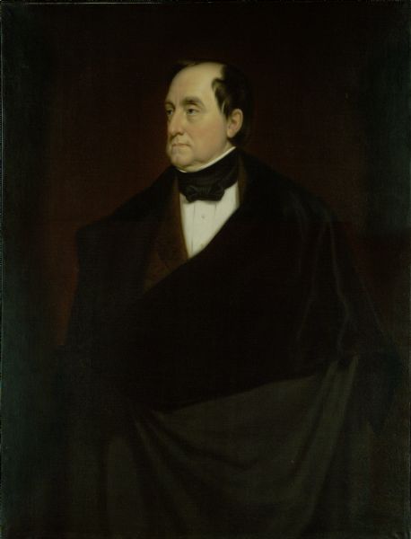 Three-quarter length portrait of Lewis Cass.
