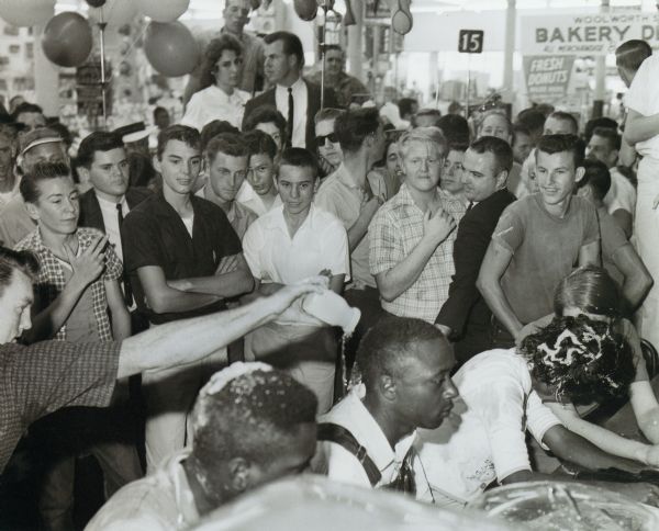 Teenagers at Lunch Counter Sit-In | Photograph | Wisconsin Historical ...