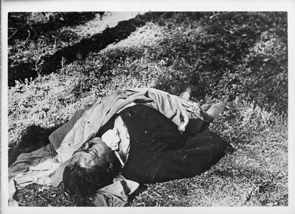 A German person who fell victim to a massacre by Poles in Lemberg, Poland as the Nazis invaded.