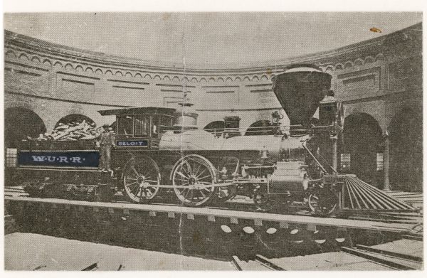 The wood-burning locomotive "Beloit."