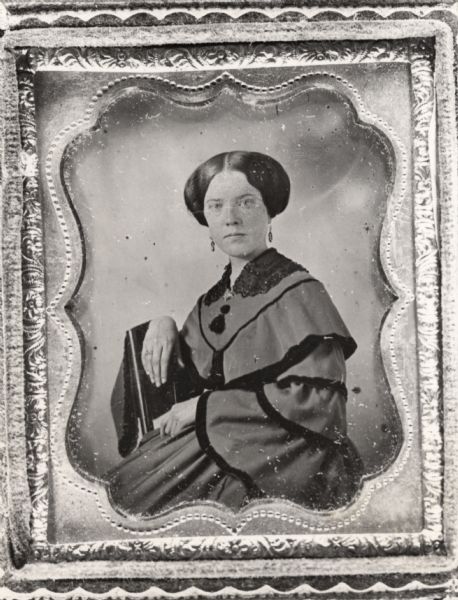 Mary Hanford Turner, mother of Frederick Jackson Turner. This portrait was taken prior to her marriage to Andrew Jackson Turner.