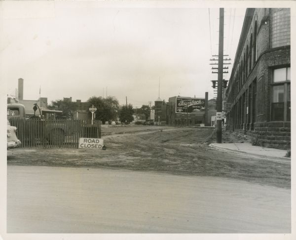 View from Blount Street of the Fauerbach Brewing Company at 651-653 Williamson Street.