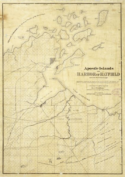 Map of the Apostle Islands | Map or Atlas | Wisconsin Historical Society