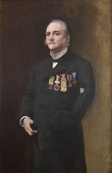 Portrait of Governor and Civil War General Lucius Fairchild (1831-1896) by John Singer Sargent.