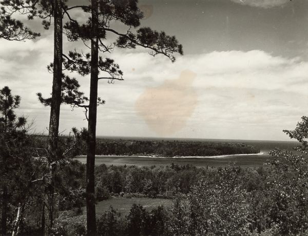 Elevated view of Peninsula State Park.