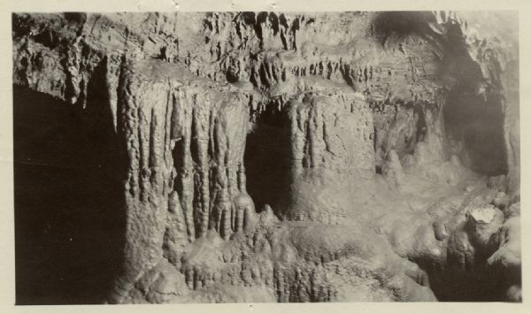View of a large chamber in Castle Rock Cave.