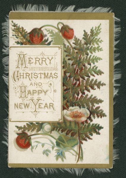 Merry Christmas and Happy New Year | Print | Wisconsin Historical Society