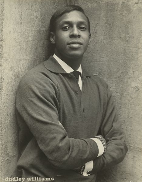 Professional portrait of Dudley Williams, who was a dancer with the Alvin Ailey American Dance Theater.