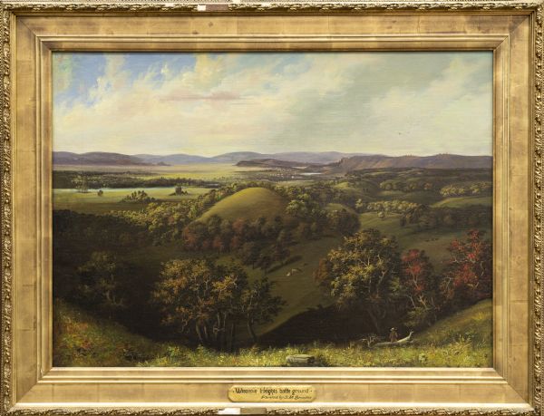 Painting by S.M. Brookes of the Wisconsin Heights Battlefield.