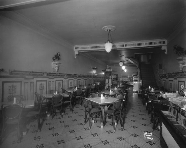 Cop's Cafe dining room, 11 W. Main Street, owned by James I. Coppernoll.