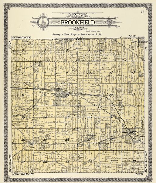A plat map of the Brookfield Township.
