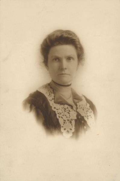 Portrait of Ada L. James, who was the first president of the Political Equality League, and a lifelong crusader for social justice causes.