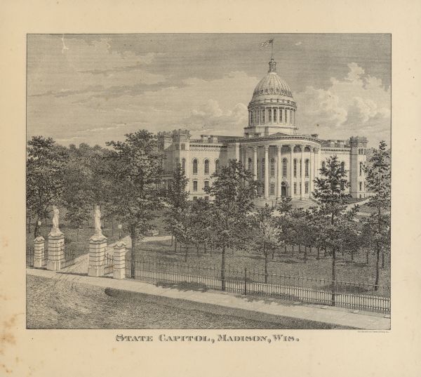 View of the third Wisconsin State Capitol.
