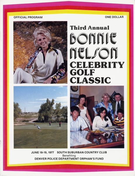Cover of an official program at South Suburban Country Club Benefiting Denver Police Department Orphan's Fund.
