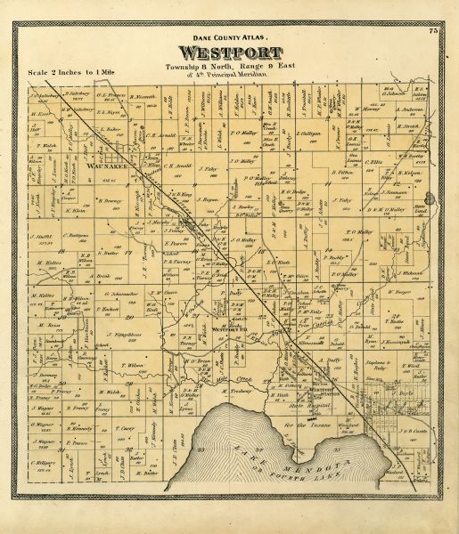 A plat map of Westport.