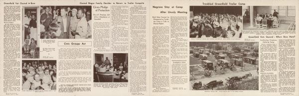 Inside pages with articles and photographs from the <i>Milwaukee Journal</i> and <i>Milwaukee Sentinel.</i>