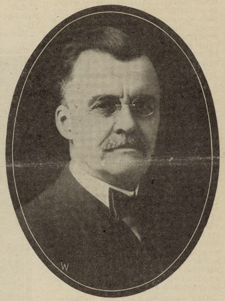 Portrait of Hon. Charles H. Everett. Caption reads: "Hon. Charles H. Everett, Editor of The Wisconsin Agriculturist, Has Always Been Striving for Better Farm Practice." From an article titled: "Wisconsin Honors Three Agriculturalists."