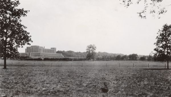 View across field towards the Forest Products Laboratory.
