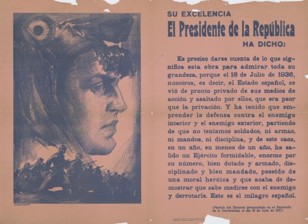 Text at top reads: "Su Excelencia, El Presidente de la República, Ha Dicho:"