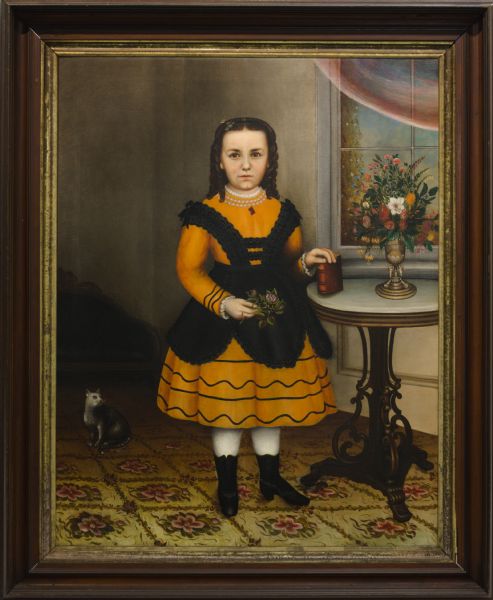 Full-length portrait of Nellie Jane Manning.