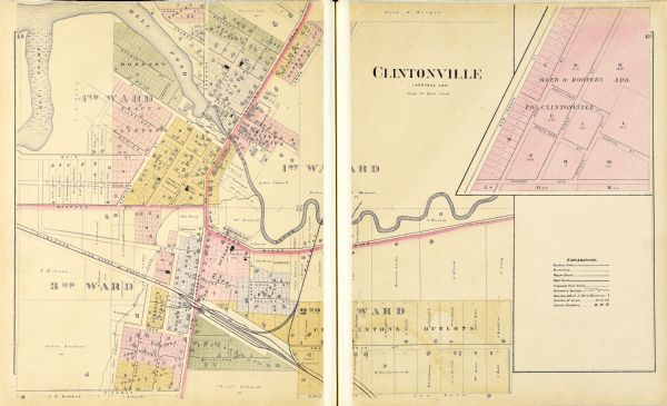 A plat map of Clintonville.