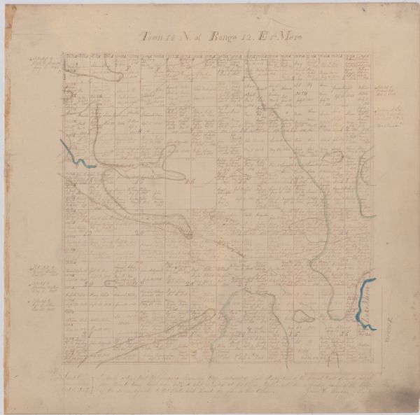 Green Lake County plat map, T. 14 N, R. 12 E.
