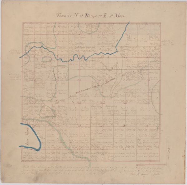 Green Lake County plat map, T. 14 N, R. 13 E.