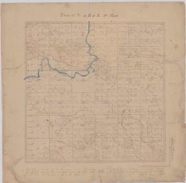 Green Lake County plat map, T. 17 N, R. 13 E.